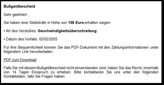 Betrügsmasche: Mail, die sich als KBA ausgeben