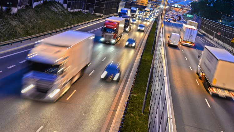 Lkw, Autobahn, Polen