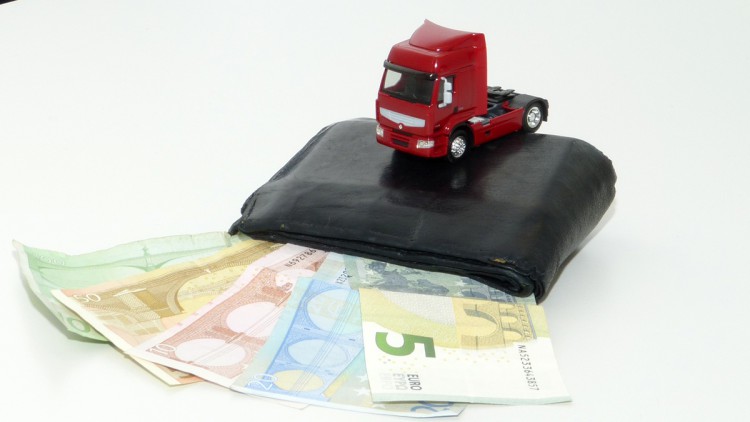 Lkw, Brieftasche, Geldscheine