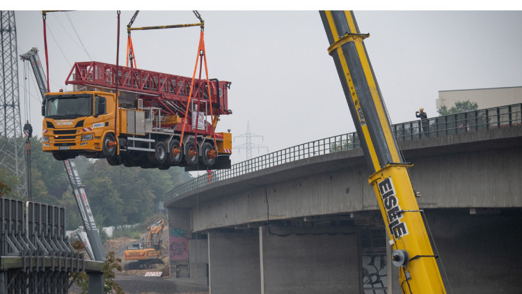 Lkw, Salzbachtalbrücke