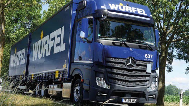 Würfel Spedition lkw