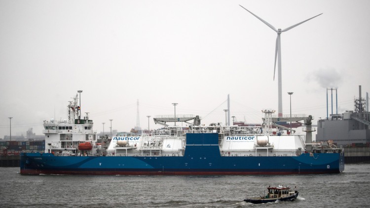 LNG-Tanker, Schiff, Hafen Hamburg