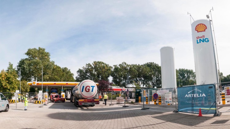 LNG-Tankstelle in Hamburg