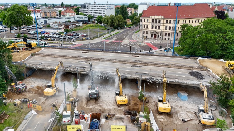 Abriss Magdeburger Brücke