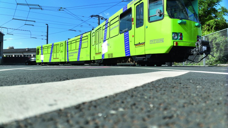 Paketdienst als Tram 