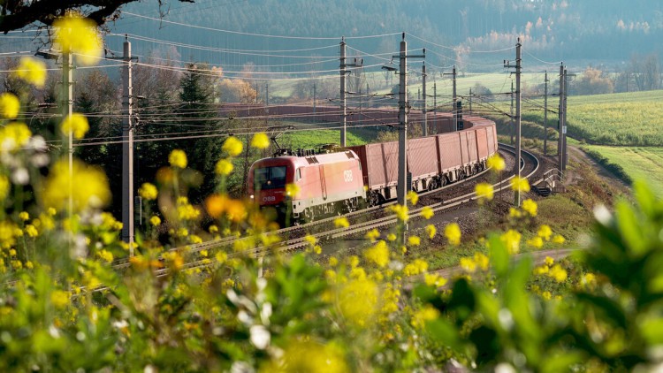 ÖBB Güterzug mit Containern