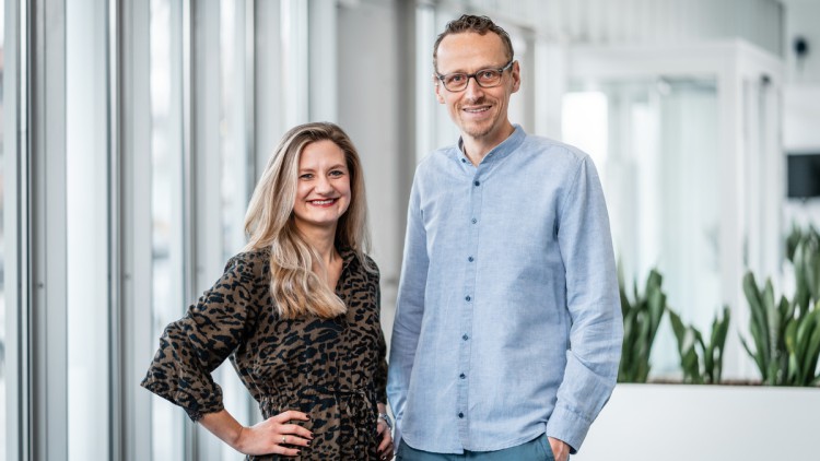 Carina Tüllmann, CCO der Open Logistics Foundation, und Andreas Nettsträter, CEO der Open Logistics Foundation. (c) Open Logistics Foundation 