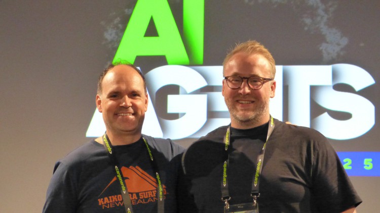 Conrad Franchis und Dennis Albers von den Cargonerds