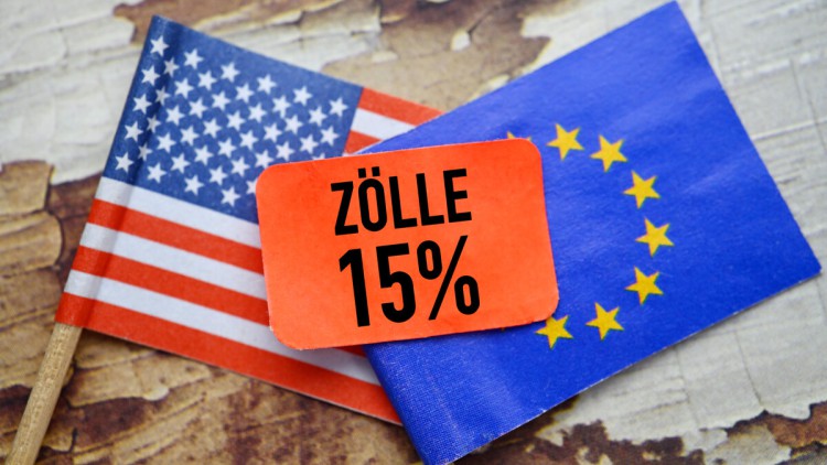 Symbolbild für Zolleinigung USA DE 15 Prozent