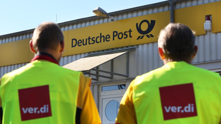 DHL-Mitarbeiter im Streik