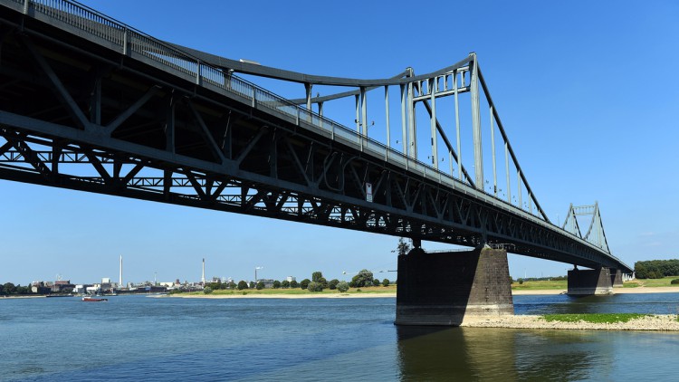 Rheinbrücke, Krefeld, Duisburg