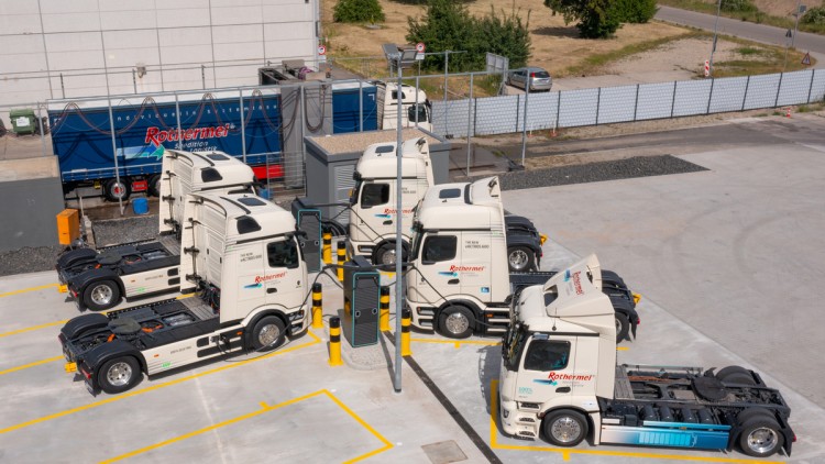 Spedition Rothermel E-Lkw Ladestation