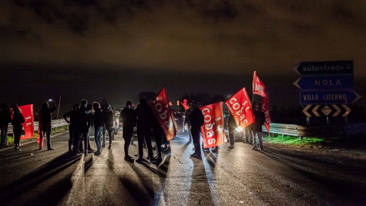 Straßenblockade