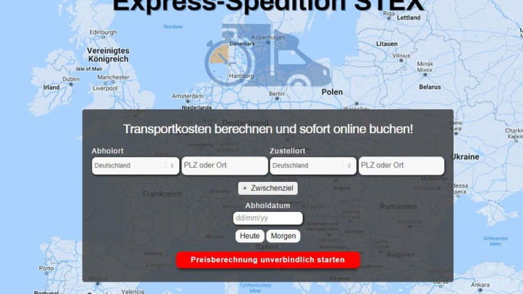 Spedition Stex bietet klimaneutrale Direkt- und Sonderfahrten an