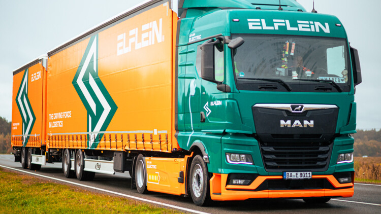 Elflein setzt auf MAN eTGX als Lang-Lkw 
