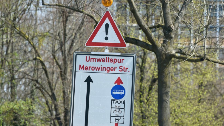 Umweltspur in Düsseldorf