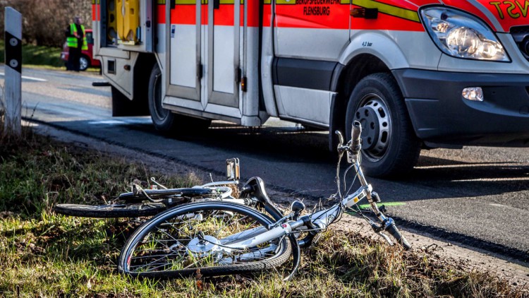 Fahrradunfall im Straßenverkehr