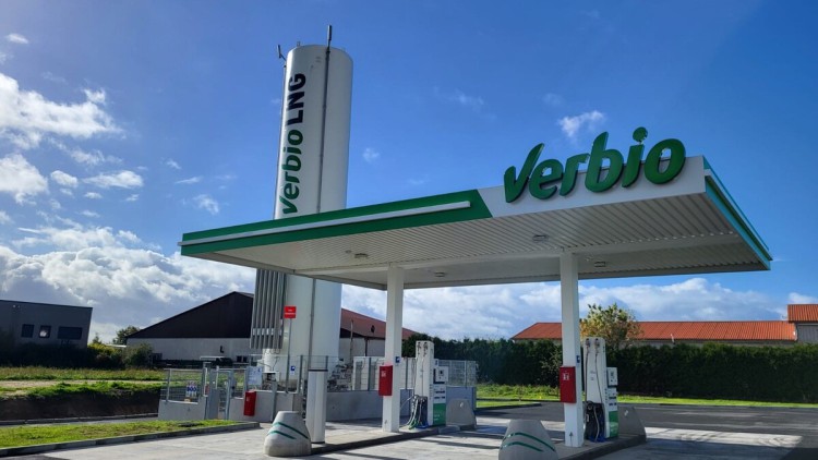 Verbio Tankstelle LNG in Buchholz Aller