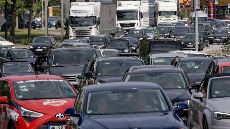 Verkehr, Stau, Hamburg