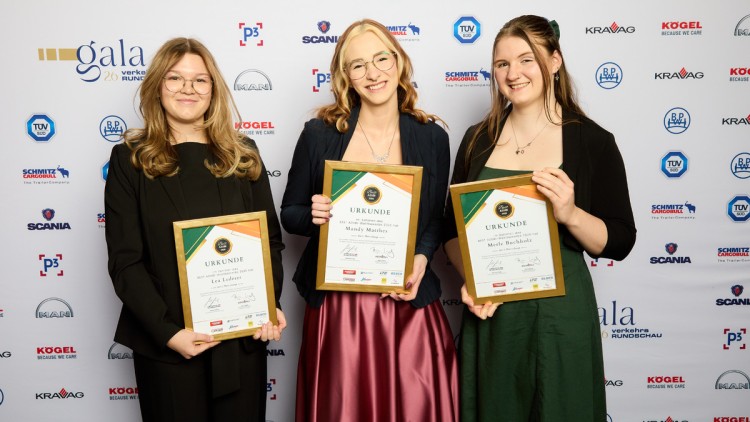 Siegerinnen: Mandy Matthes (Geis Group), Lea Lederer (Schott AG) und Merle Buchholz (Kühne+Nagel)