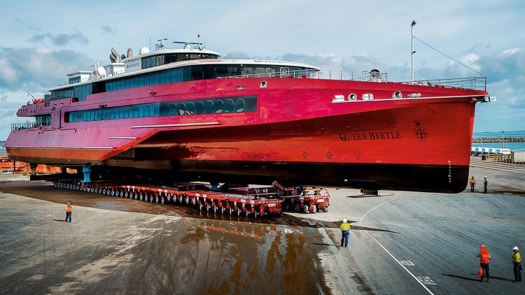 VR Background Schwertransporte Tieflader