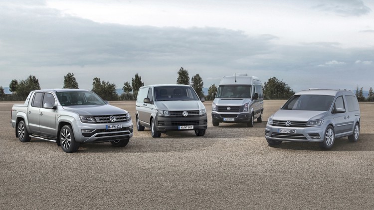 VW Nutzfahrzeuge, Produktpalette 2016