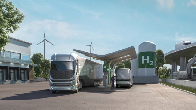 Bosch liefert die Schlüsseltechnologien sowohl für Fahrzeuge als auch für die Betankungsinfrastruktur.