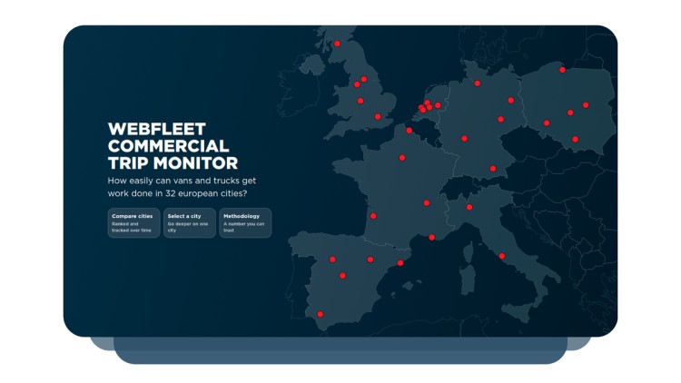 Webfleet-Monitor: Fuhrparks in Europas Städten unter Druck