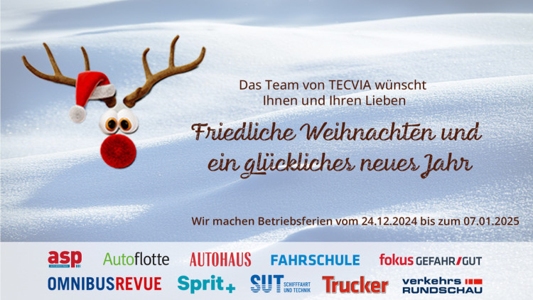 Weihnachtsgrüße Tecvia 2024