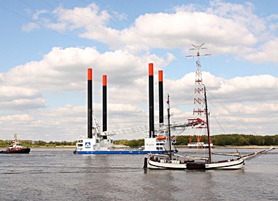 Hubinsel, Thor, Hafen, Hamburg, Segelschiff 