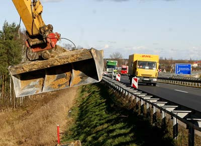 Autobahn Baustelle