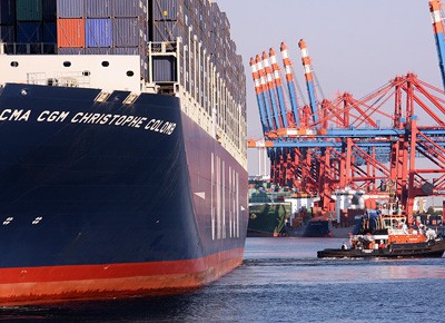 Christophe Colomb, Containerschiff, Hamburg