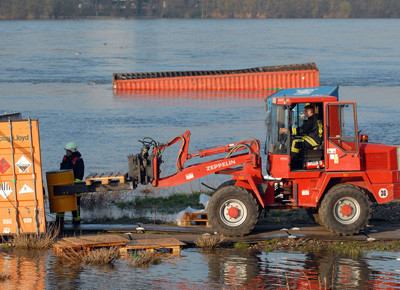 Container, Unfall, Gefahrgut 