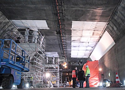 Elbtunnel Brand 4. Röhre