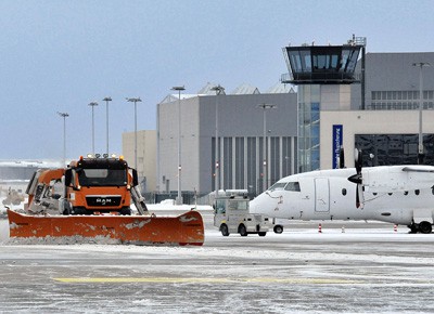 Flughafen Dresden Winterdienst