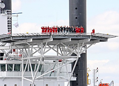 Hubinsel, Thor, Hafen, Hamburg, Brücke, Crew, Besatzung
