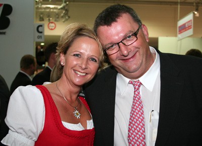 Jutta Rethmann (Verlag Heinrich Vogel) und Ralf Faust (Euroleasing)