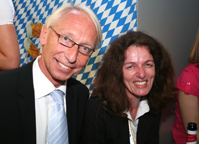 Karl Viktor Schaller (TU München) und Renate Bantz (BG Verkehr), IAA Nutzfahrzeuge