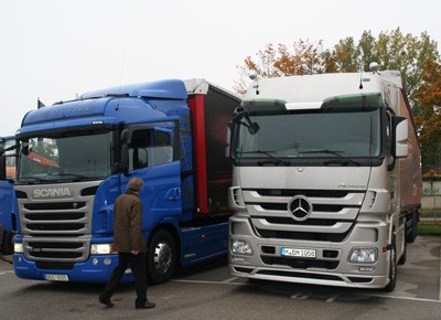 Verbrauchstest, Mercedes Actros, Scania 420 G 