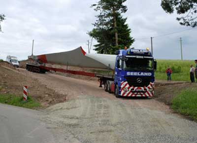 Wildkraftanlage, Transport 