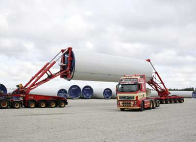 Windkraftanlage, Transport, Adapter