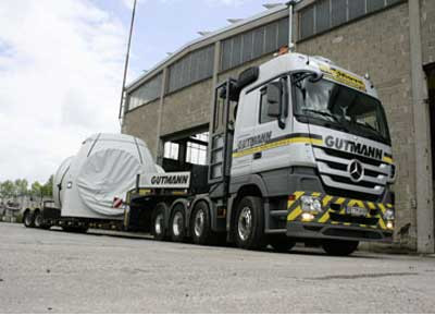 Windkraftanlage, Transport