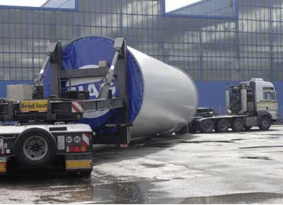 Windkraftanlage, Transport, Turm