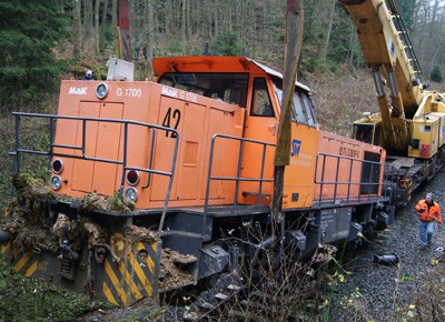 Rangierunfall, Zug 