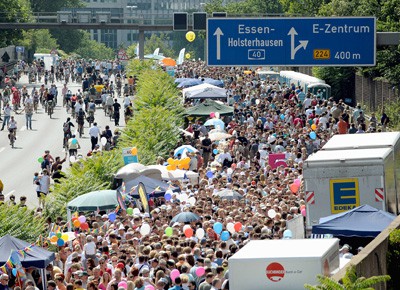 Still-Leben Ruhrschnellweg, Autobahn, Essen 