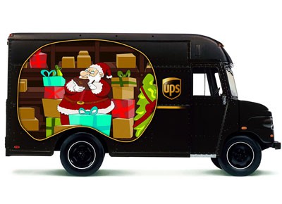 UPS-Weihnachtstruck