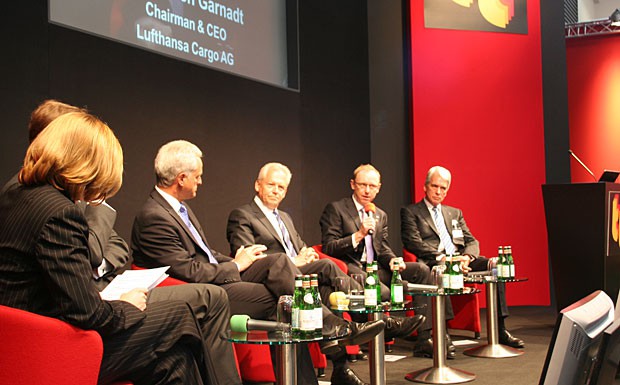 Podiumsdiskussion bei der Transport Logistic