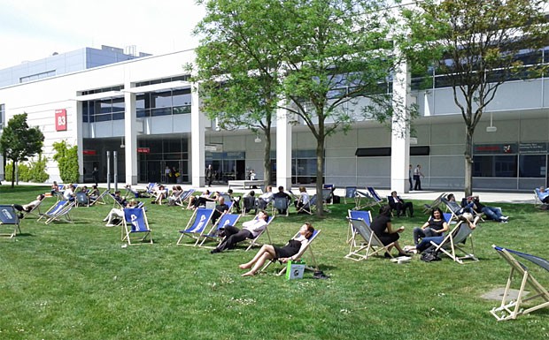 Außenbereich bei der Transport Logistic