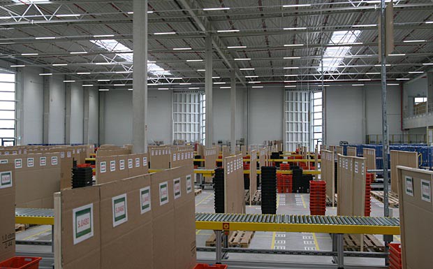 Das Amazon-Verteilzentrum in Olching