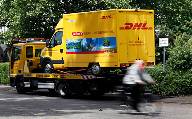 DHL Deutsche Post Abschleppen